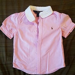 Toddler Girls Pink Ralph Lauren Polo Oxford As 3T